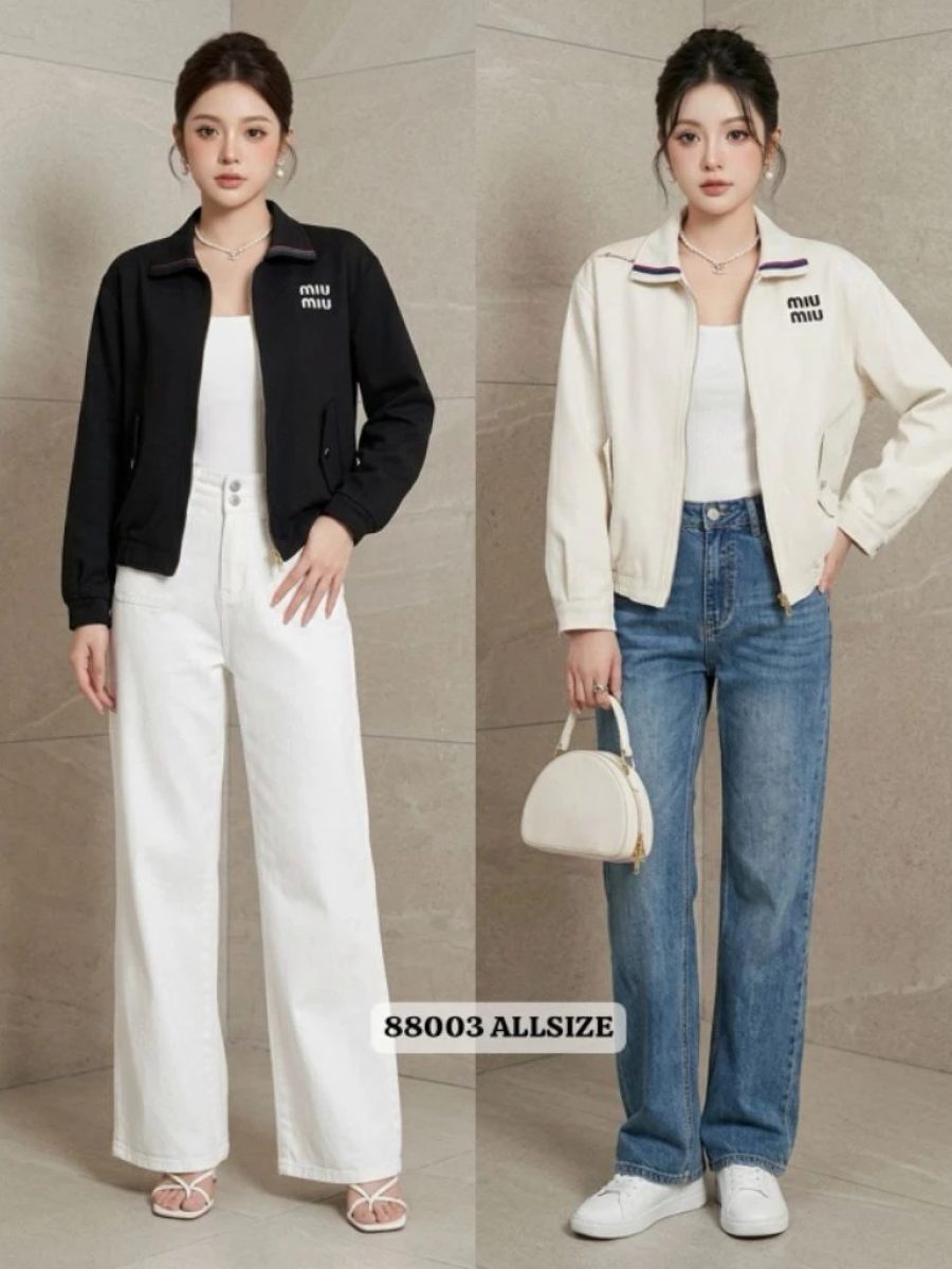 Kemeja katun bordir allsize