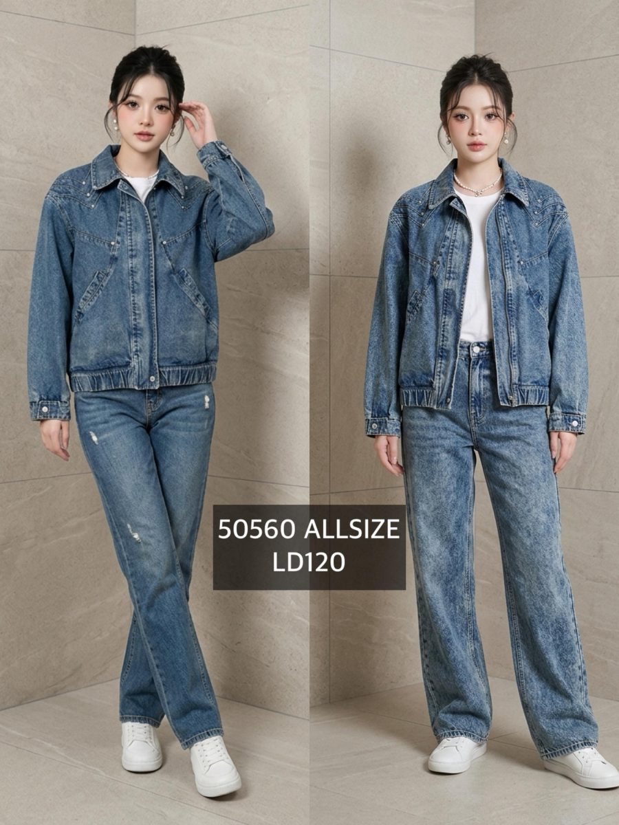 50560 jaket jeans premium