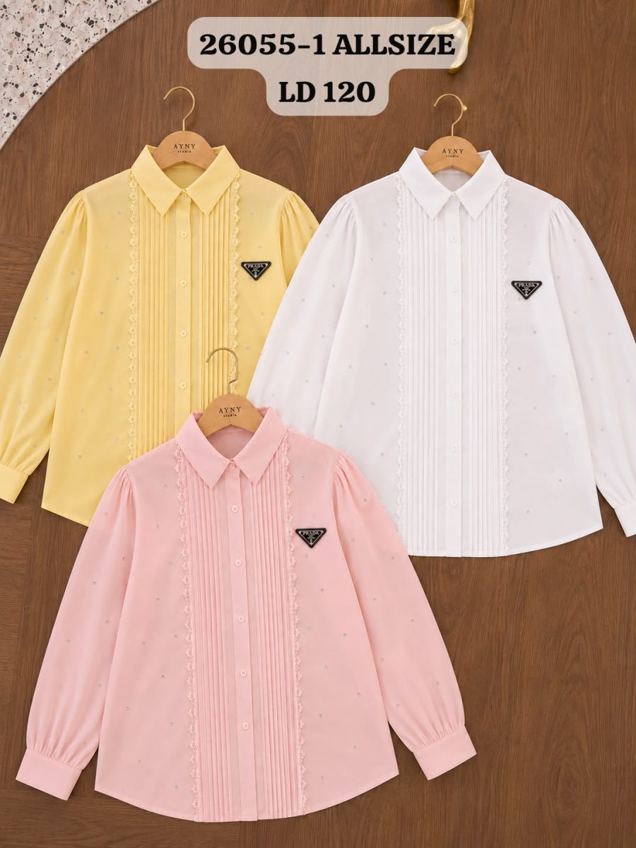 26055-1 kemeja katun prada